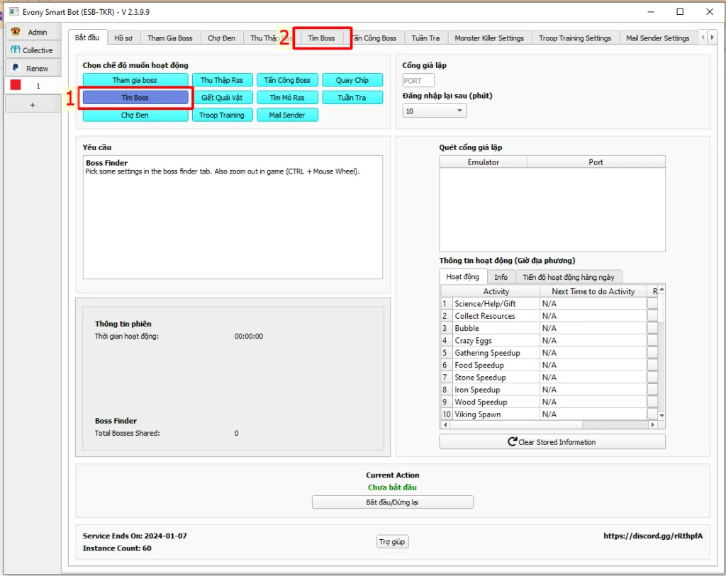 Hướng Dẫn Sử Dụng Boss Finder (Tìm Boss)