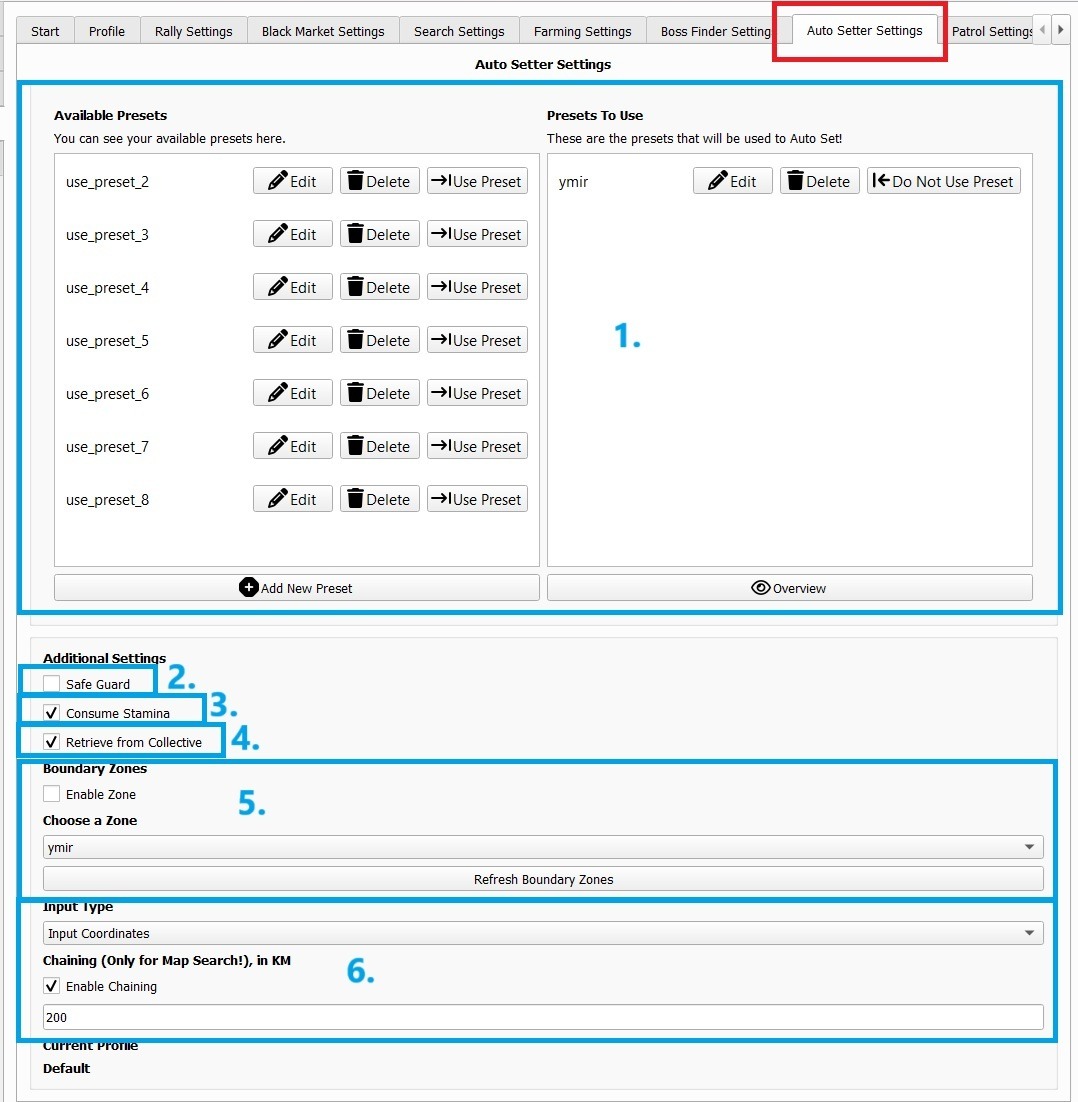 Hướng Dẫn Sử Dụng Auto Setter (Tự Động Đặt Rally)