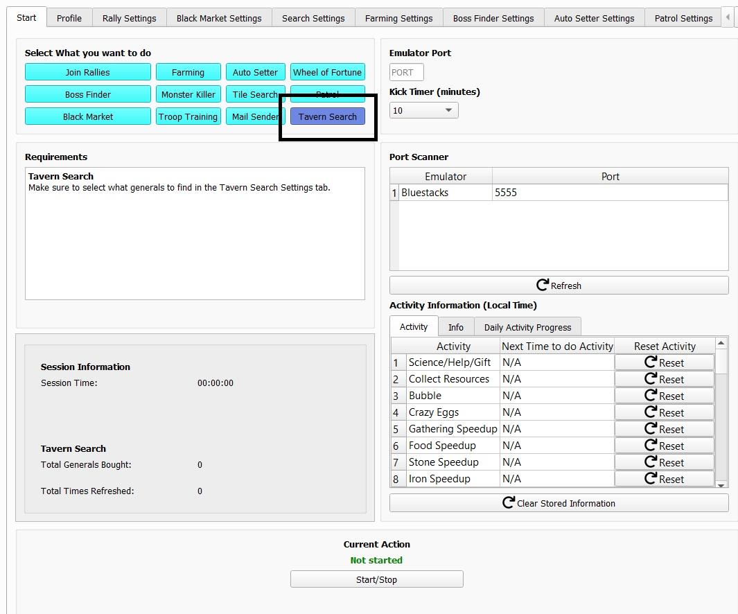 Hướng Dẫn Tìm Tướng (Tavern Search)