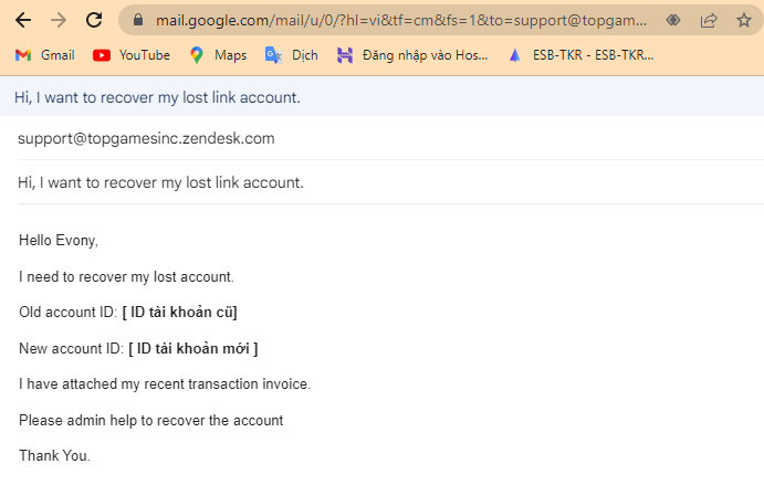 Chuyển Đổi Tài Khoản Evony Soha sang Evony Quốc Tế