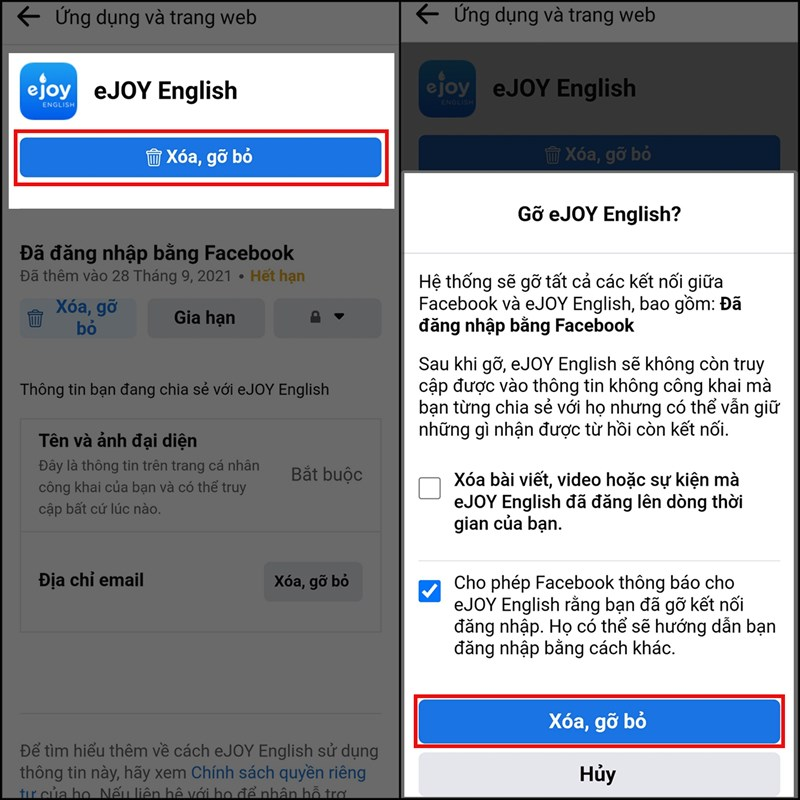 Hướng dẫn cách gỡ liên kết Facebook với ứng dụng khác 2024 cực hay mà bạn nên biết